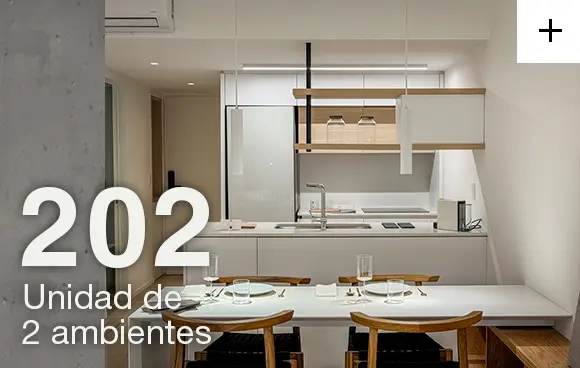 Edificio Bold Hormigaz - Unidad modelo 202 2 Ambientes